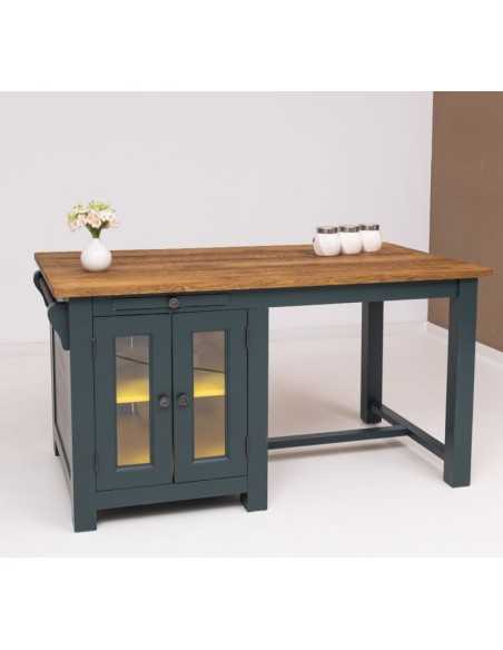 Cucina isola in legno massello stile country 150 cm MS682