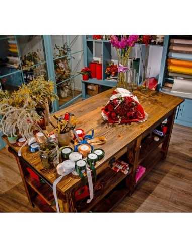 Cucina isola centrale legno MS607