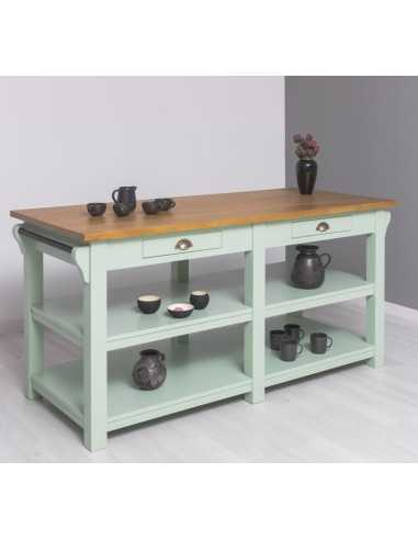 Cucina isola centrale legno MS607