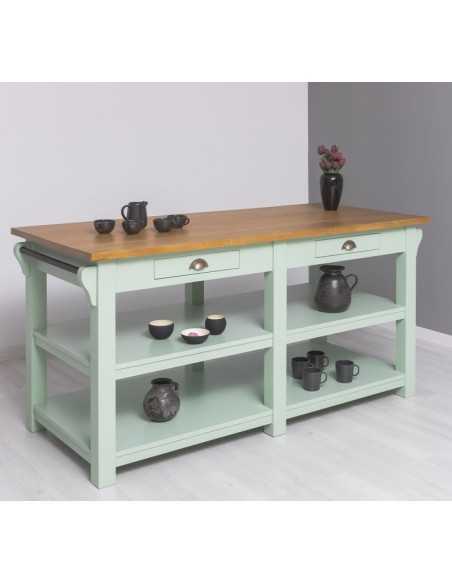 Cucina isola centrale legno MS607