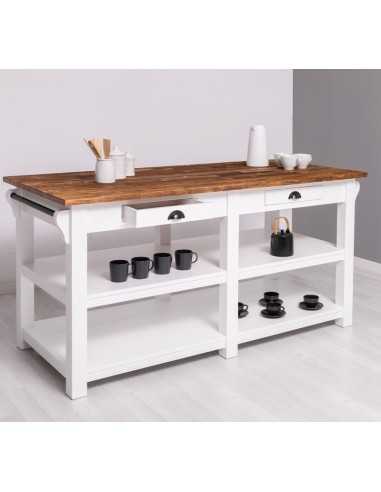 Cucina isola centrale legno MS607