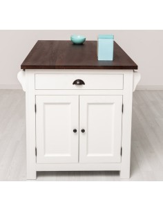 Cucina isola centrale legno stile provenzale colorato MS360 2