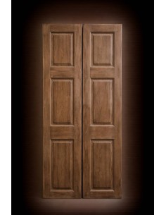 Coppia ante coloniali originali in legno massello DI TEAK coloniali TS232 2