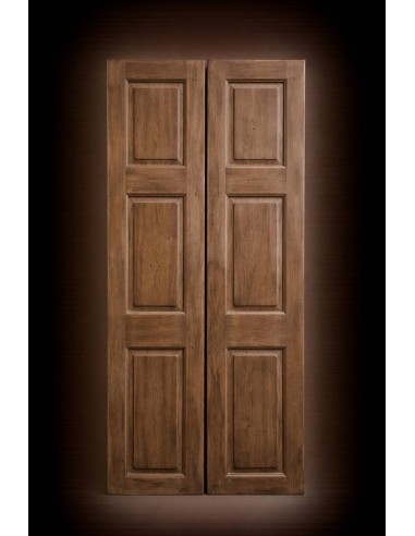 Coppia ante coloniali originali in legno massello DI TEAK coloniali TS232