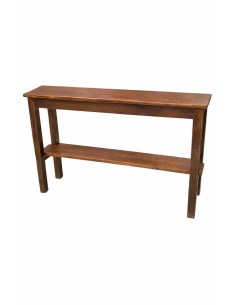 Consolle vintage in legno finitura noce 112 cm con ripiano cx9007 2