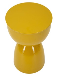 Tavolinetto In Metallo Yao Senape Cm ø 31x46 - 142946000S 2