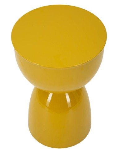 Tavolinetto In Metallo Yao Senape Cm ø 31x46 - 142946000S
