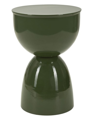 Tavolinetto In Metallo Yao Verde Cm ø 31x46 - 142946000V