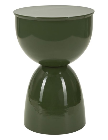 Tavolinetto In Metallo Yao Verde Cm ø 31x46 - 142946000V