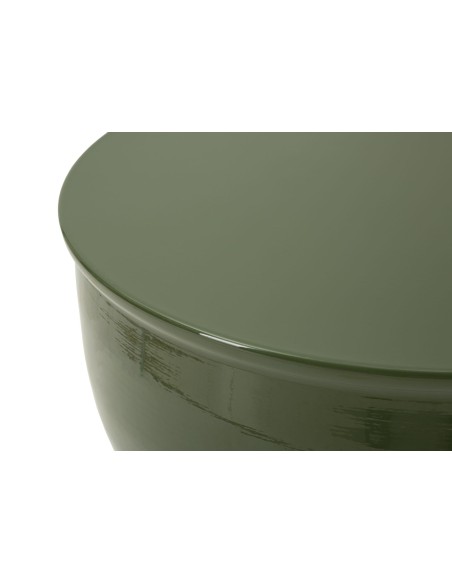 Tavolinetto In Metallo Yao Verde Cm ø 31x46 - 142946000V
