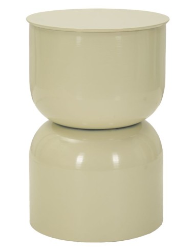 Tavolinetto In Metallo Oyi Crema Cm ø 31x46 - 142947000C