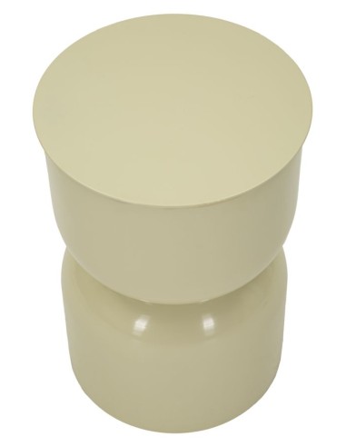 Tavolinetto In Metallo Oyi Crema Cm ø 31x46 - 142947000C