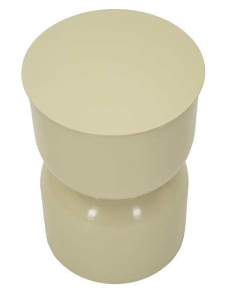 Tavolinetto In Metallo Oyi Crema Cm ø 31x46 - 142947000C