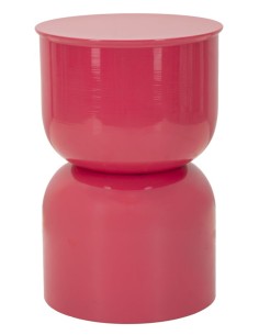 Tavolino glamour in metallo fuxia Oyi – design moderno per salotto e camera