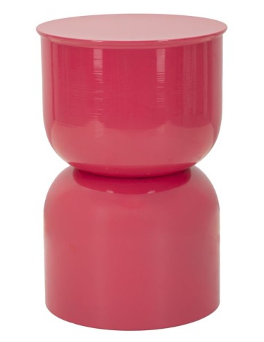Tavolino glamour in metallo fuxia Oyi – design moderno per salotto e camera
