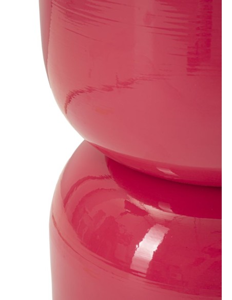 Tavolino glamour in metallo fuxia Oyi – design moderno per salotto e camera