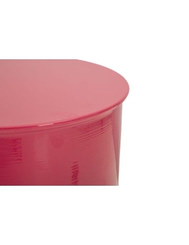 Tavolino glamour in metallo fuxia Oyi – design moderno per salotto e camera