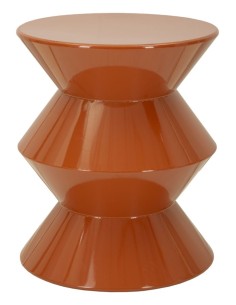 Tavolinetto In Metallo Zag Orange Cm ø 37,5x45 - 142948000R