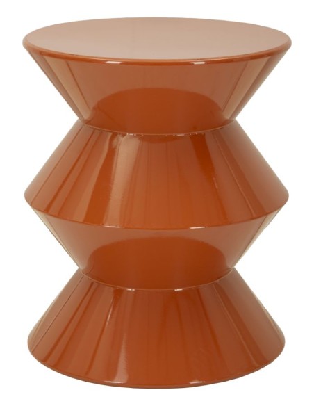 Tavolinetto In Metallo Zag Orange Cm ø 37,5x45 - 142948000R