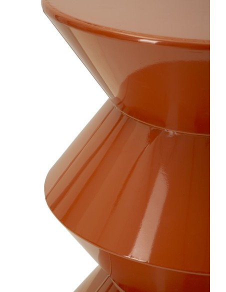 Tavolinetto In Metallo Zag Orange Cm ø 37,5x45 - 142948000R