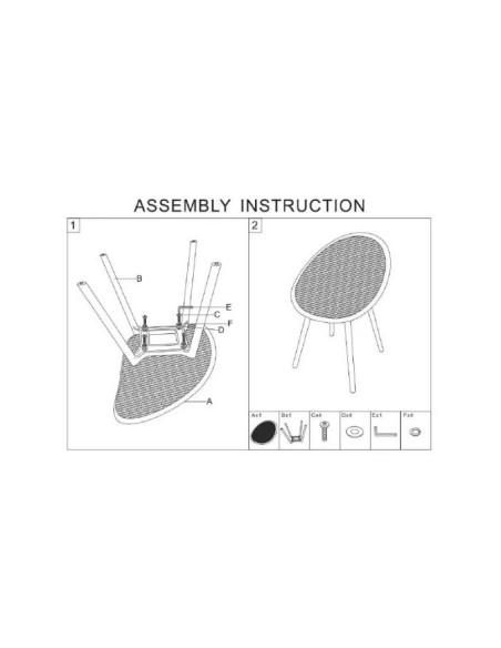 Sedia Ibiza Senape Set 2 Pz Cm 59x59x83 (altezza Seduta Cm 45) - 142950000S