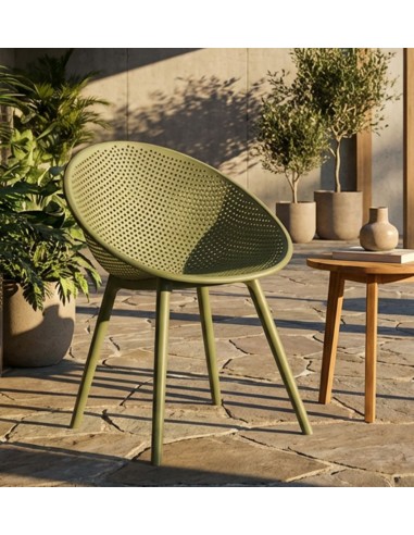 Sedia Ibiza Verde Set 2 Pz Cm 59x59x83 (altezza Seduta Cm 45) - 142950000V