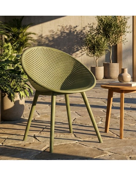 Sedia Ibiza Verde Set 2 Pz Cm 59x59x83 (altezza Seduta Cm 45) - 142950000V
