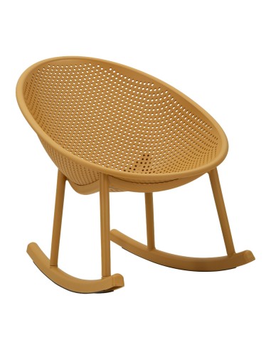 Sedia A Dondolo Ibiza Senape Cm 66x88x80 (altezza Seduta Cm 38) - 142951000S