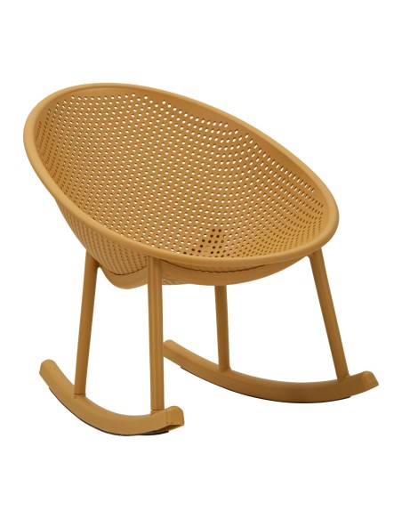 Sedia A Dondolo Ibiza Senape Cm 66x88x80 (altezza Seduta Cm 38) - 142951000S