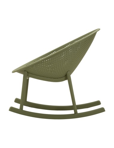 Sedia A Dondolo Ibiza Verde Cm 66x88x80 (altezza Seduta Cm 38) - 142951000V