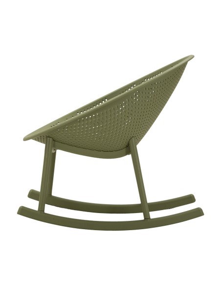 Sedia A Dondolo Ibiza Verde Cm 66x88x80 (altezza Seduta Cm 38) - 142951000V