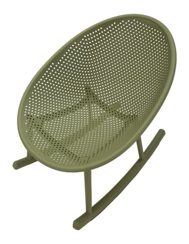 Sedia A Dondolo Ibiza Verde Cm 66x88x80 (altezza Seduta Cm 38) - 142951000V