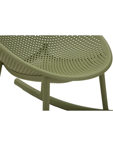 Sedia A Dondolo Ibiza Verde Cm 66x88x80 (altezza Seduta Cm 38) - 142951000V
