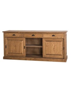 Credenza bassa tre ante scorrevoli e cassetti MS10B 2