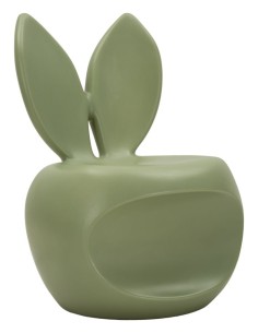 Sedia da Esterno Bunny in poliestere colore Verde