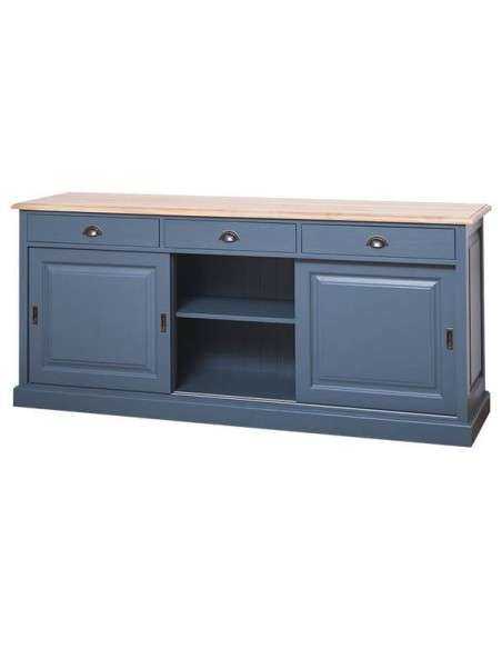 Credenza bassa tre ante scorrevoli e cassetti MS10B