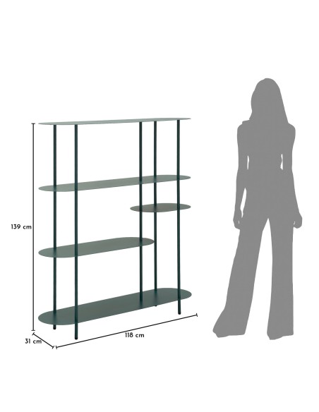 Libreria Saturno Ottanio Cm 118x31x139 - 14297700TT