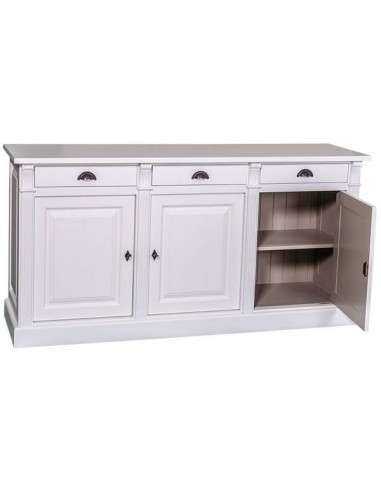 Credenza shabby chic bassa 3 ante e cassetti MS023B