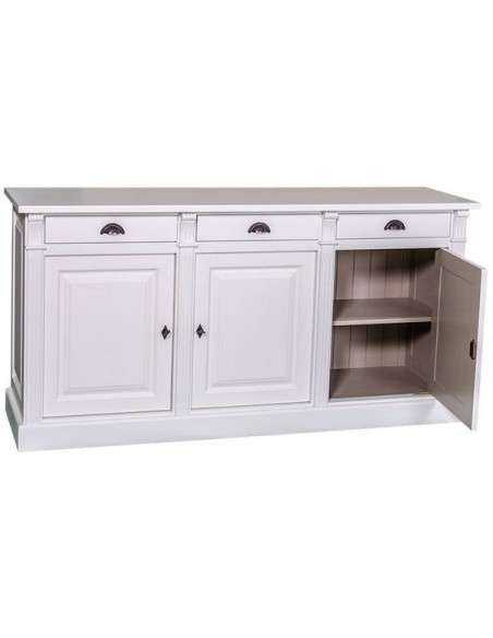 Credenza shabby chic bassa 3 ante e cassetti MS023B