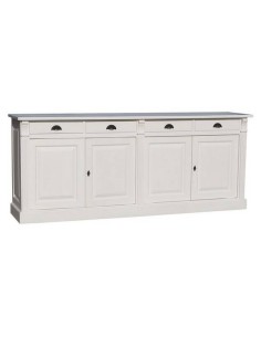 Credenza shabby chic bassa 4 ante e cassetti MS016B
