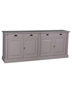 Credenza shabby chic bassa 4 ante e cassetti MS016B 2
