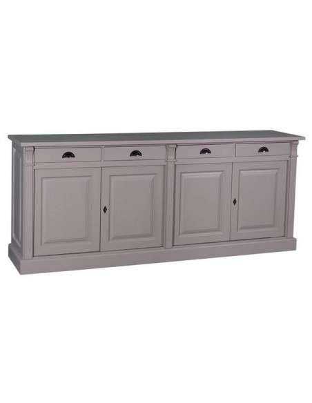 Credenza shabby chic bassa 4 ante e cassetti MS016B
