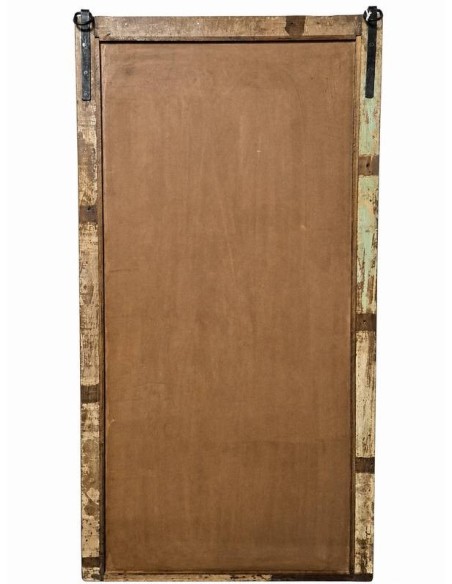 Cornice specchio etnica indiana intagliata shabby 70X150cm TS153