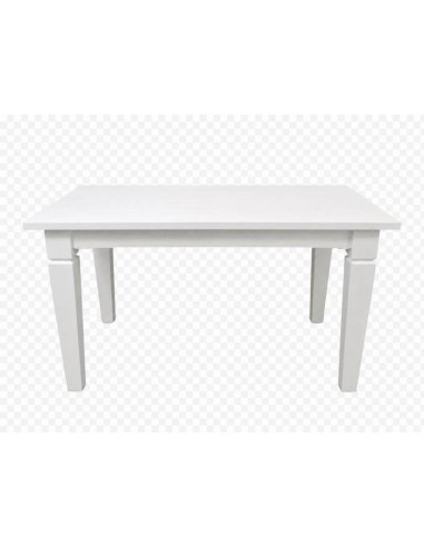 Tavolo bianco indiano in legno massello 131x80