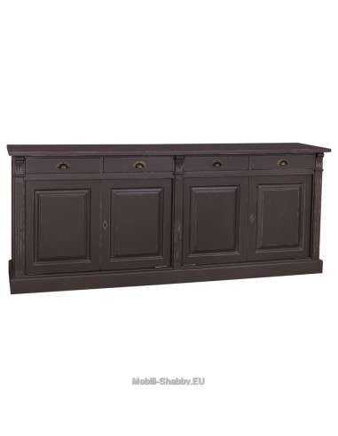Credenza shabby chic bassa 4 ante e cassetti MS016B