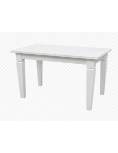 Tavolo bianco indiano in legno massello 131x80 2