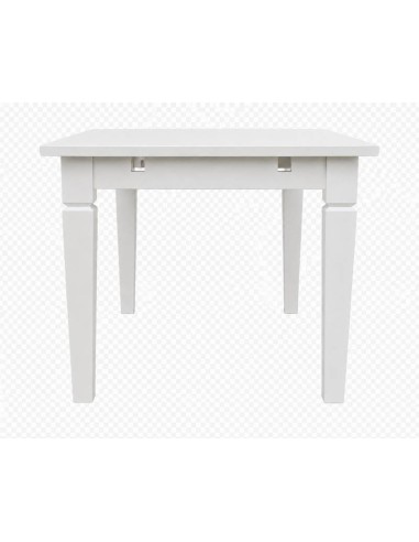 Tavolo bianco indiano in legno massello 131x80