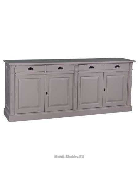 Credenza shabby chic bassa 4 ante e cassetti MS016B