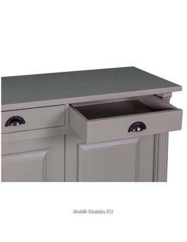 Credenza shabby chic bassa 4 ante e cassetti MS016B