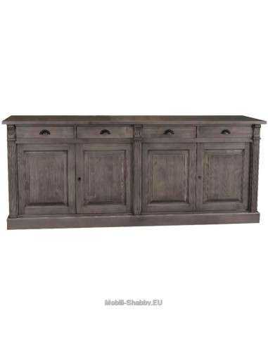 Credenza shabby chic bassa 4 ante e cassetti MS016B
